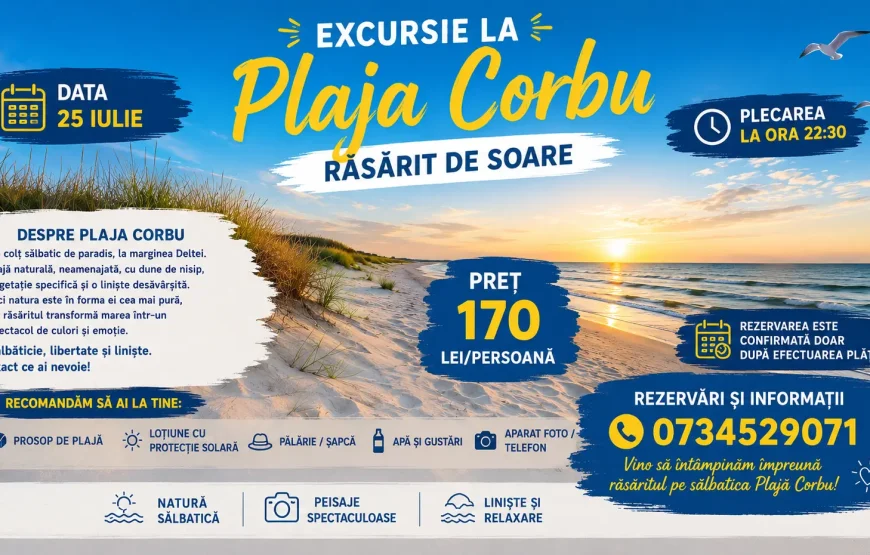 Răsărit de Soare la Plaja Corbu