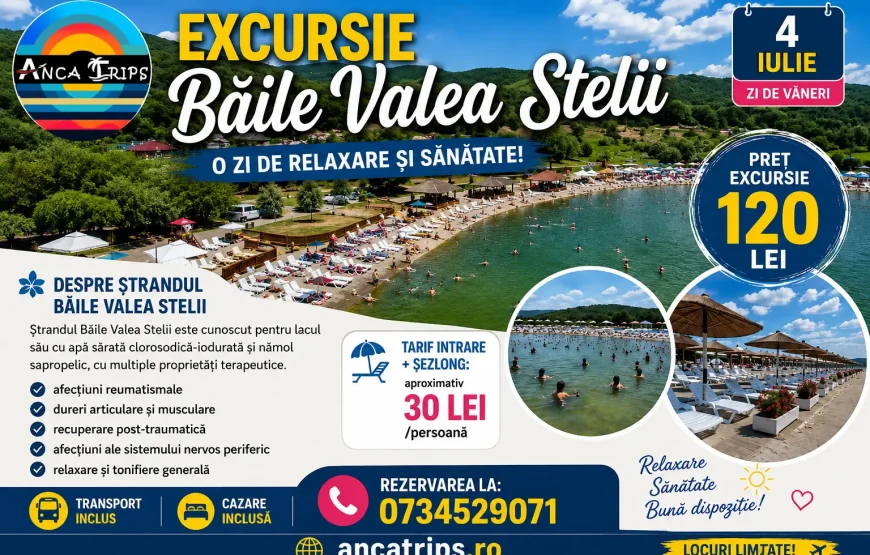 Relaxare la ștrandul din Valea Stelii
